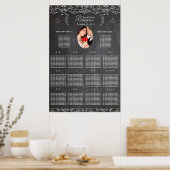 ヴィンテージモダンシャルボード写真シーティングチャート ポスター (キッチン)