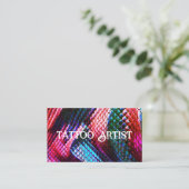 ヴィンテージモダンスネオンタトゥーアーティスト 名刺 (スタンド正面)