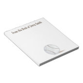 ヴィンテージモダンスポーツ競技野球トレンディー ノートパッド (アングル)