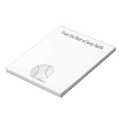 ヴィンテージモダンスポーツ競技野球トレンディー ノートパッド (回転)