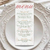 ヴィンテージモダンソフト赤面ボ結婚タニカルズディナー メニュー