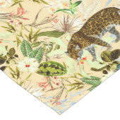 ヴィンテージモダンタイガージャングルトロピカル ショートテーブルランナー (コーナー)