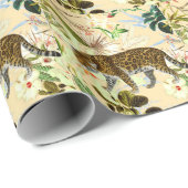 ヴィンテージモダンタイガージャングルトロピカル ラッピングペーパー (ロールコーナー)