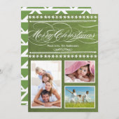 ヴィンテージモダンタイポグラフィシャルボードフォトカード (正面/裏面)