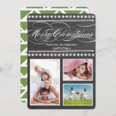 ヴィンテージモダンタイポグラフィシャルボードフォトカード (正面/裏面)