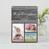 ヴィンテージモダンタイポグラフィシャルボードフォトカード (スタンド正面)