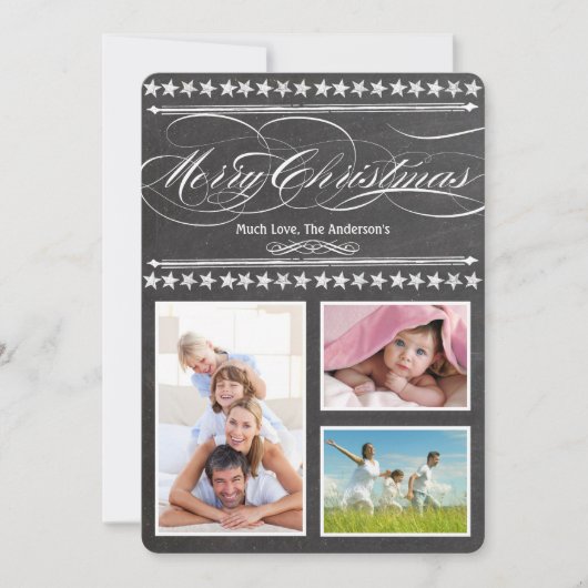 ヴィンテージモダンタイポグラフィシャルボードフォトカード (正面)