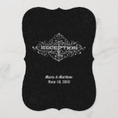 ヴィンテージモダンタイポグラフィチョーク結婚ボードのメニュー メニュー (裏面)