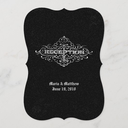 ヴィンテージモダンタイポグラフィチョーク結婚ボードのメニュー メニュー (裏面)