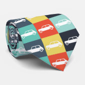 ヴィンテージモダンチェッカーボードミニクーパー ネクタイ (ロール)