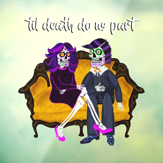 ヴィンテージモダンティルデス米国パート砂糖スカル ウィンドウサイン (シート3)