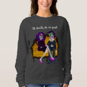 ヴィンテージモダンティルデス米国パート砂糖スカル スウェットシャツ (正面)