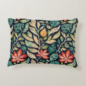 ヴィンテージモダンティール（緑がかった色）およびサンゴフローラ アクセントクッション (裏面)