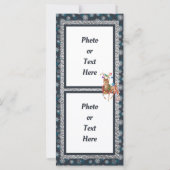 ヴィンテージモダンディアクリスマスカードフラット (裏面)