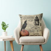 ヴィンテージモダンハロウィーンのカボチャとカラス クッション (椅子)