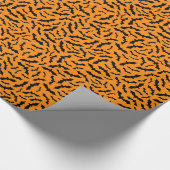 ヴィンテージモダンハロウィーンオレンジこうもり ラッピングペーパー (角)