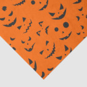 ヴィンテージモダンハロウィーンオレンジカボチャスマイル 薄葉紙 (詳細)