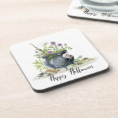 ヴィンテージモダンハロウィーンカードロンレシピ1 コースター (左側)