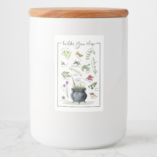 ヴィンテージモダンハロウィーンカードロンレシピ1 フードラベル (正面)