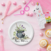 ヴィンテージモダンハロウィーンカードロンレシピ1 ペーパープレート (パーティー)