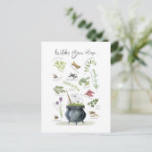 ヴィンテージモダンハロウィーンカードロンレシピ1 ポストカード (スタンド正面)