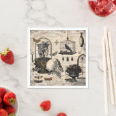 ヴィンテージモダンハロウィーンガーデン スタンダードカクテルナプキン (インサイチュ)