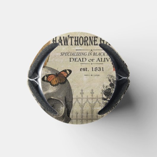 ヴィンテージモダンハロウィーンフクロウとスカル 缶クーラー (ボトム)