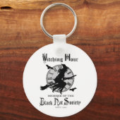 ヴィンテージモダンハロウィーン魔女 キーホルダー (正面)