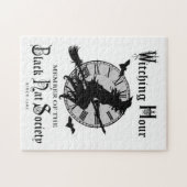 ヴィンテージモダンハロウィーン魔女 ジグソーパズル (横)