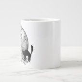 ヴィンテージモダンハロウィーン魔女 ジャンボコーヒーマグカップ (正面)