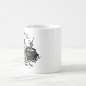 ヴィンテージモダンハロウィーン魔女BREW コーヒーマグカップ (中央)