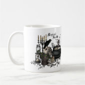 ヴィンテージモダンハロウィーン魔女BREW コーヒーマグカップ (左)