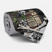 ヴィンテージモダンハロウィーン魔女BREW ネクタイ (ロール)