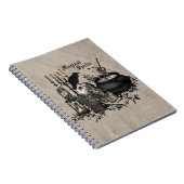 ヴィンテージモダンハロウィーン魔女BREW ノートブック (右側)