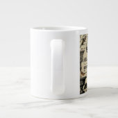 ヴィンテージモダンハロウンクロウとスカル ジャンボコーヒーマグカップ (裏面)