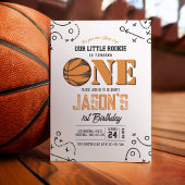 ヴィンテージモダンバスケットボール第1回バースデー 招待状