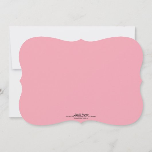 ヴィンテージモダンバラのチャルクボード誕生会 招待状 (裏面)