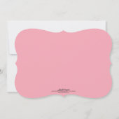 ヴィンテージモダンバラチャルクボードブライダルシャワー 招待状 (裏面)