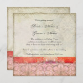 ヴィンテージモダンバロックの渦巻き旋回、日付を保存 セーブザデート (正面/裏面)