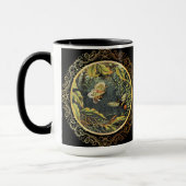 ヴィンテージモダンビー&バタフライinスパイダーくもの巣 マグカップ (左)