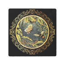 ヴィンテージモダンビー&バタフライinスパイダーくもの巣