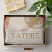 ヴィンテージモダンピンクの花と鳥 薄葉紙 (ギフト)