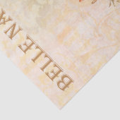 ヴィンテージモダンピンクの花と鳥 薄葉紙 (詳細)