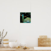 ヴィンテージモダンピーコックウエレガントォールアート ポスター (キッチン)