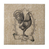 ヴィンテージモダンファームチキンカフランスのントリー タイル (正面)