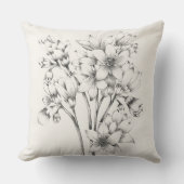 ヴィンテージモダンファームハウスフローラ枕 クッション (正面)