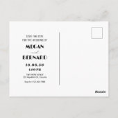 ヴィンテージモダンフィルム転が結婚の写真 ポストカード (裏面)