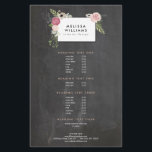 ヴィンテージモダンフローラのChalkboard Designer上のモチーフ チラシ<br><div class="desc">1201AMまでにChalkboard Designer Business Cardモダン上のヴィンテージフローラモチーフとコーディネート。黒い黒板の背景イメージにヴィンテージフローラをセットしたスタイリングで、お客様の名前やビジネス名モダンをエレガントにフレーム化。これらのチラシを使用して、価格表、サービス・メニューまたはプロモーションを表示する。このデザインは、あなたのビジネスをブランド化するための一連の調整救済オフィスサプライの一部である。ショップでの一致する文房具、バインダー、ラベルなど当社のショップ： zazzle.com/1201am。デザインのリクエストやご質問は、www.1201am.comまでお問い合わせください。© 1201AMクリエイティブ</div>