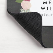 ヴィンテージモダンフローラのChalkboard Designer上のモチーフ マウスパッド (コーナー)