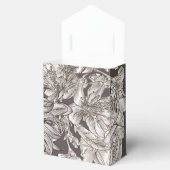 ヴィンテージモダンフローラアイボリー&グレーブライダルシャワー フェイバーボックス (オープン)